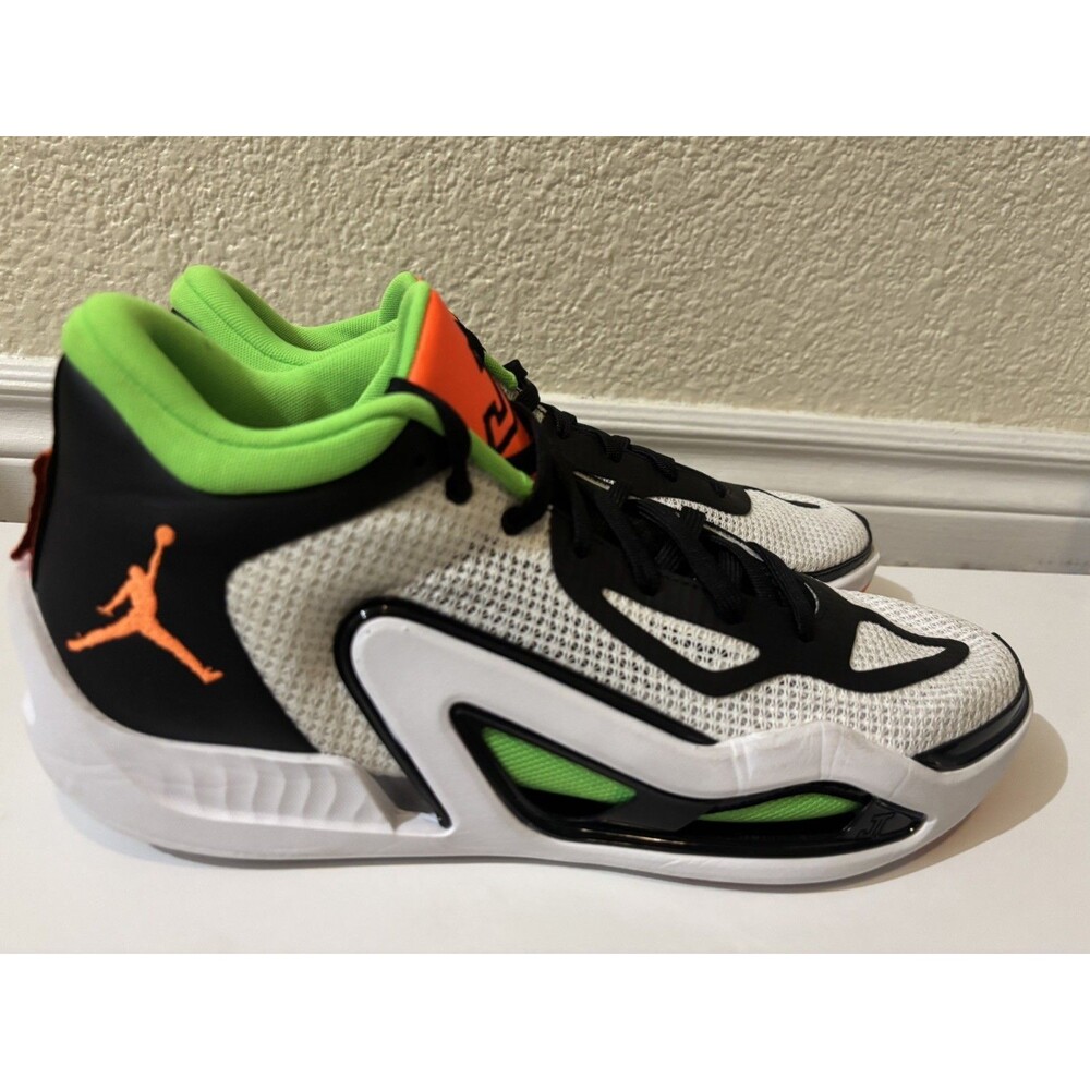 Jordan Tatum 1 Home Team White Black Green Orange Men’s Basketball Shoes